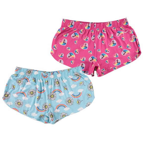 Joe Boxer - 2-Piece Teal & Pink Pajama Sleep Shorts - Picture 1 of 9
